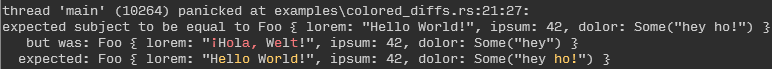 colored diffs in terminal