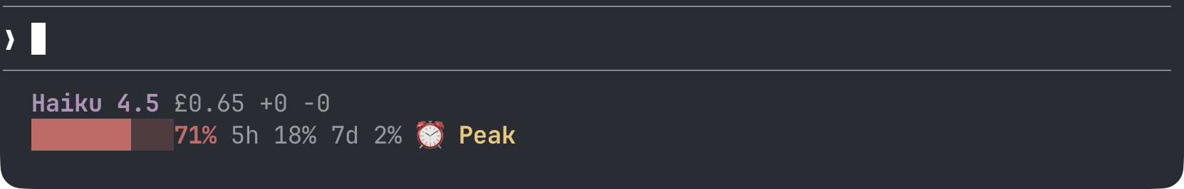 Cost guardian cship statusline