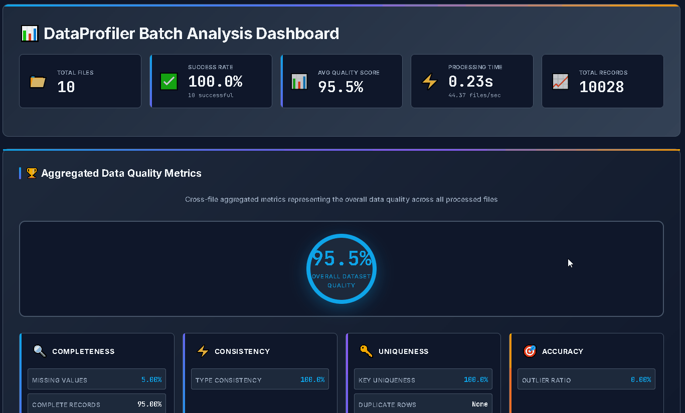 DataProf Batch Report