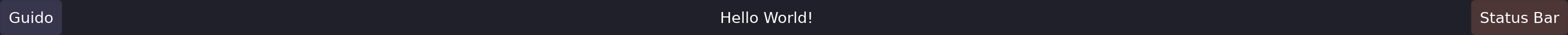 Status Bar Example