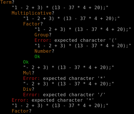 More colors and indentation
