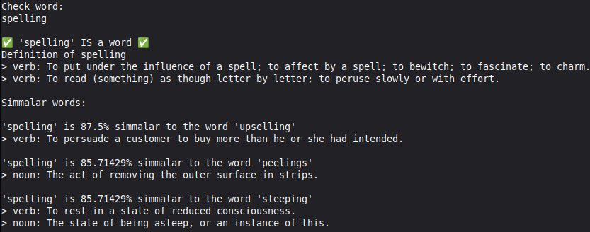 spelling