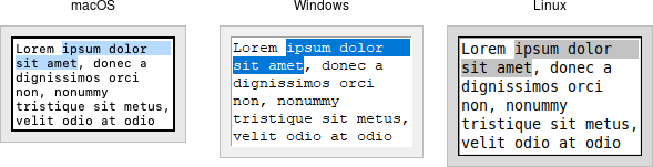 Text widgets.