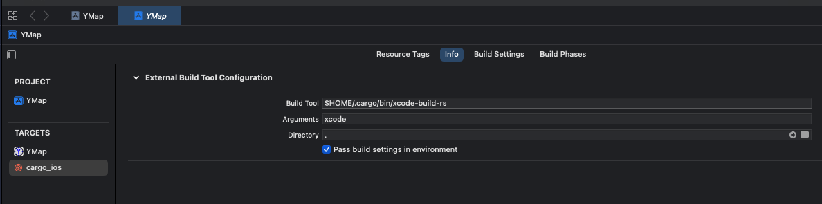 XCode usage example